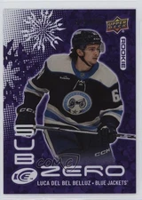 2024-25 Upper Deck Ice Sub Zero Rookies /699 Luca Del Bel Belluz #SZ-LD RC 1e7g
