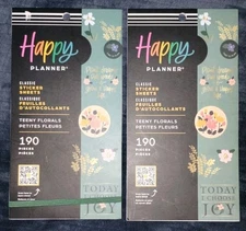 The Happy Planner Teeny Florals Classic Sticker Sheets 190 Pieces New🌺 2 Packs
