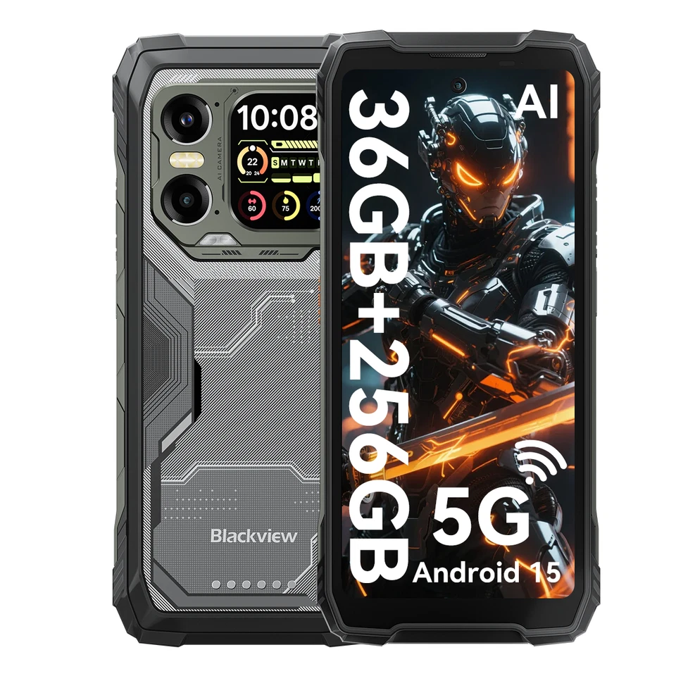 Blackview XPLORE 1 5G AI Outdoor Smartphone 36GB+256GB Android 15 20000mAh Handy