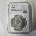 1883-0 Morgan Silver Dollar MS-61 NGC