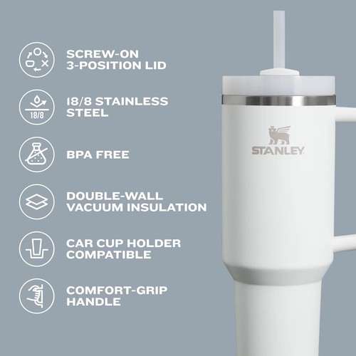 Tumbler with Handle and Straw 30 oz | Flowstate 3-Position - Picture 10 of 309