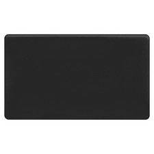 Terra Blanking Plate Matt Black – Decorative Unused Back Box Cover | 1 / 2 Gang