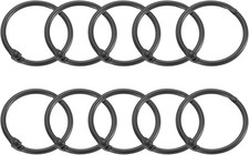 Shower Curtain Rings,12pcs - Carbon Steel Round Snap Shower Curtain Hooks, 1.22