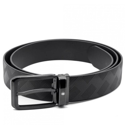Montblanc Black 35 mm Reversible Leather Belt