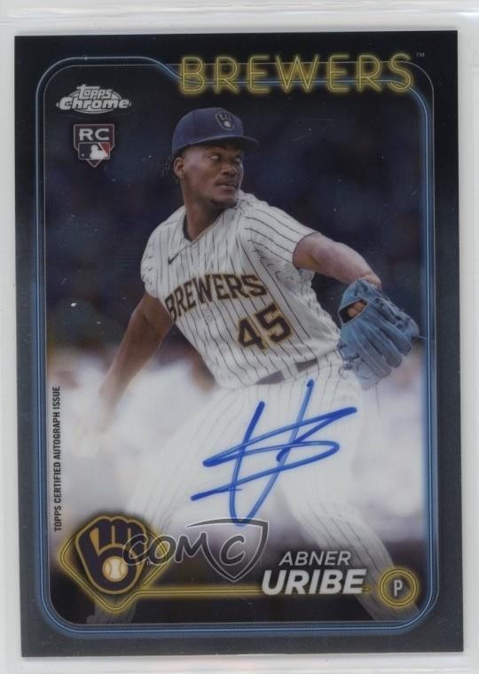 2024 Topps Chrome Update Abner Uribe #RA-AU Rookie Auto RC 1k4m