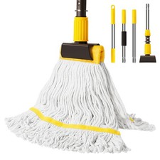 Professional Commercial Mop Industrial Heavy Duty Mop with 54" Long Handle ,W...