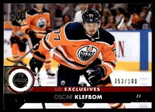 2017-18 Upper Deck UD Exclusives Oscar Klefbom 053/100 Edmonton Oilers #323