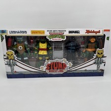 NECA Teenage Mutant Ninja Turtles Cartoon Stump Wrestling 7 4pk DAMAGED BOX