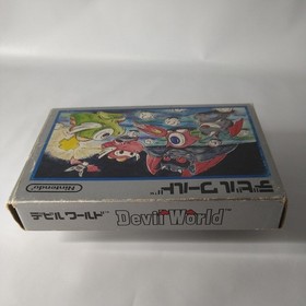 Devil World W/box Instruction FC Cartridge Nintendo Famicom Tested