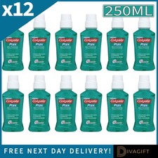 Image of 12 x COLGATE PLAX SOFT MINT ALCOHOL FREE MOUTHWASH BOTTLE MOUTH WASH 250ML NEW