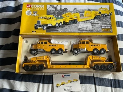 CORGI CLASSIC 17702 2 SCAMMELL CONSTRUCTORS & 24 WHEEL  GRDR TRAILER LTD ED MINT