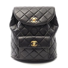 Chanel Matelasse Lambskin Backpack Black