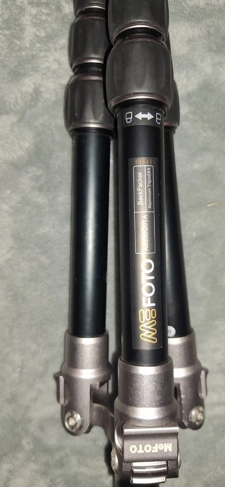 MeFoto Compact Black Travel Camera Backpacker Tripod A0350 w/ Q0 Head - Image 2 of 2