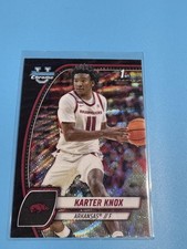 Karter Knox Arkansas Razorbacks Basketball Red Wave Refractor Excellent