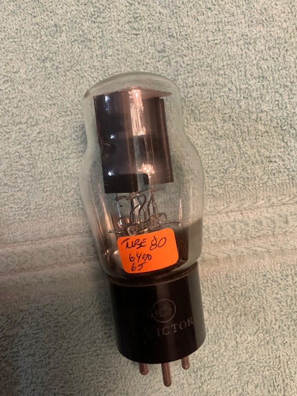 Vintage RCA  Type 80 Tube Tested on calibrated Knight 600B tester