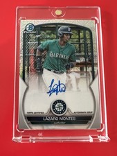 2023 Bowman Chrome Mega Box Lazaro Montes Mojo Refractor Auto Autograph #BMA-LM