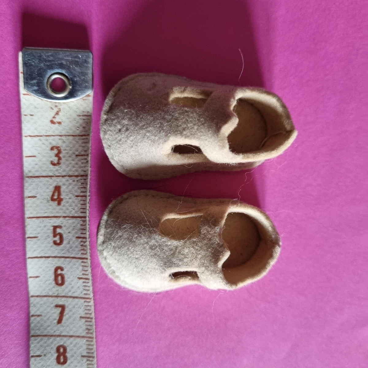 Chaussures Mary Jane vintage anciennes pour fille ou poupée - France