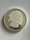 1 Troy Ounce Buffalo / Indian Head .999 Fine Silver Round
