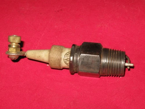 Antique Twin Double End Spark Plug Unusual Model T Hit Miss Engine -- Rare