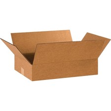 18 x 12 x 4 Corrugated Cardboard Boxes, Flat 18"L x 12"W x 4"H, Pack of 25