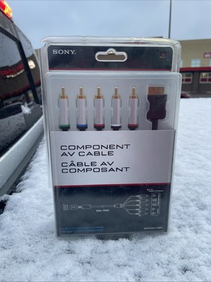 OEM OFFICIAL Sony Playstation YPbPr Component AV Cable PS2 PS3 Gold Tip NEW
