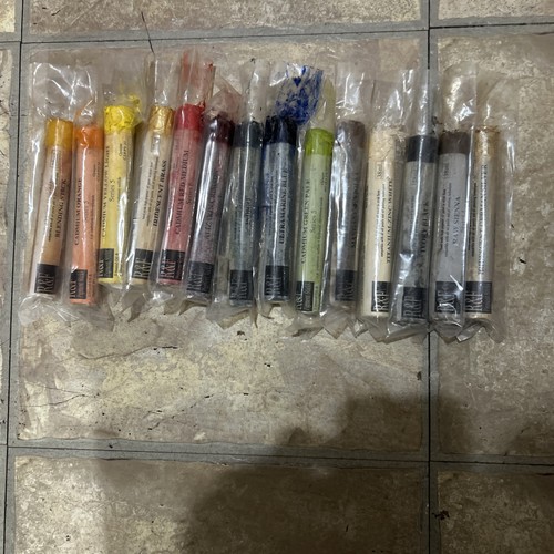 R&F Pigment Sticks Lot of 15 Hand made high pigment oil paint stick form 38ml