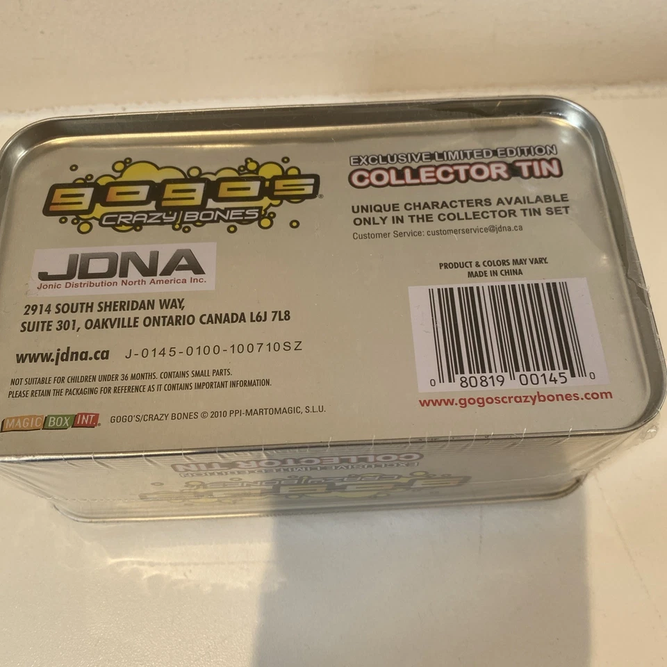 Gogos Crazy Bones Advance Special Edition Tin 2008 New Sealed Rare Retro Retired - Image 3 of 4