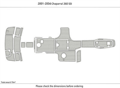 2001-2004 Chaparral 260 SSI Specs DuraEVA Boat flooring