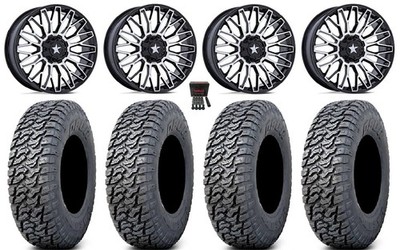 MSA Clubber 15'' Wheels Machined 33'' Daemon Tires Can-Am Defender