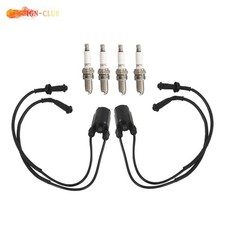 Ignition Coil Pack & Spark Plug + Cap For Honda VT1100 Shadow Spirit Aero 1100