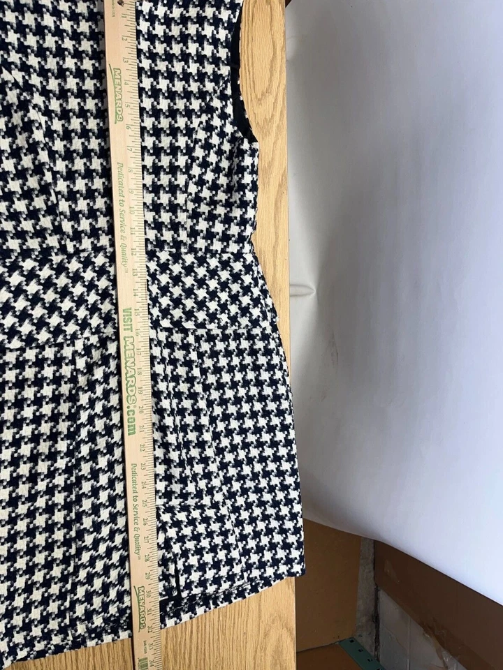 BCBgeneration A Line Career Mujer Talla Med Negro Blanco Sin Mangas Plisado Foto 4 de 4