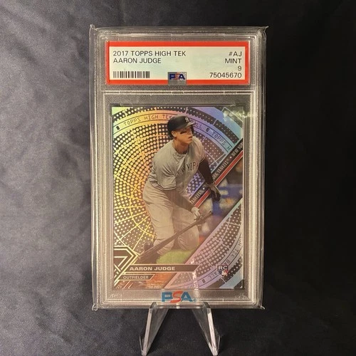 2017 Topps High Tek - Aaron Judge PSA 9 Pattern 4 RARE #HT-AJ RC Rookie Card