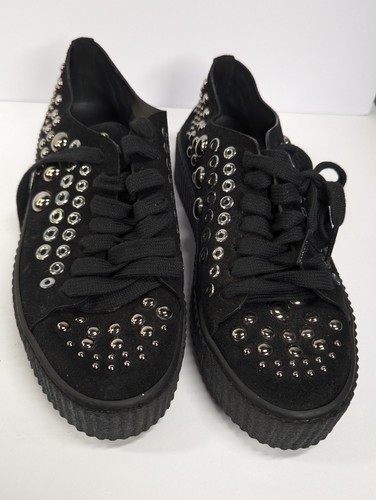 Sneakers PINKO Iseol nere con borchie nuove senza etichetta taglia 9/39 - Foto 5 di 8