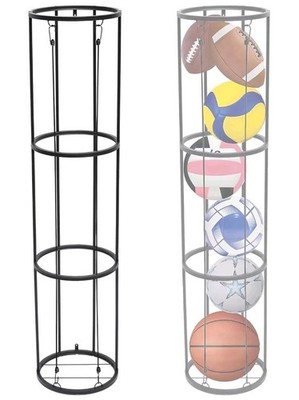 NEW 3 Layer Wall Mounted Garage Ball Storage Rack, Basketball, Football, Soccer 