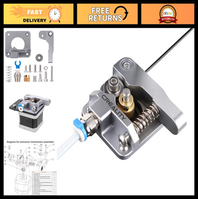 Metal Extruder Upgrade for 3D Printers - Ender 3/Pro/V2/CR-10 - Aluminum Feeder