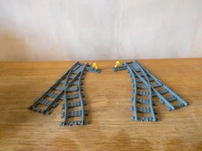 LEGO Train Track 9V x2 - Switch Point points left and right  Dark Gray
