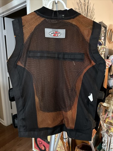 Joe Rocket Vest X/XL Orange High Visibility Military Tech Mesh Motorcycle Bike - Picture 16 of 22