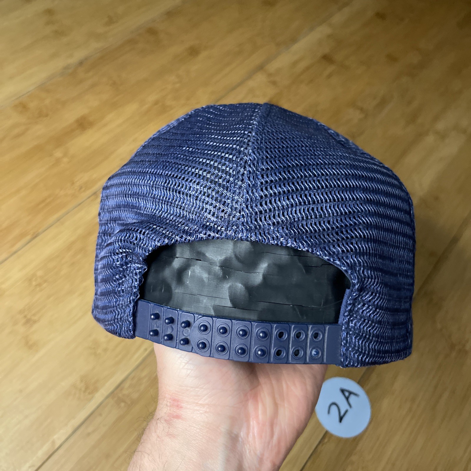 VTG Georgia State Patrol GSP Navy Eggs Rope Trucker Mesh Snapback Hat Rare CLEAN image 3