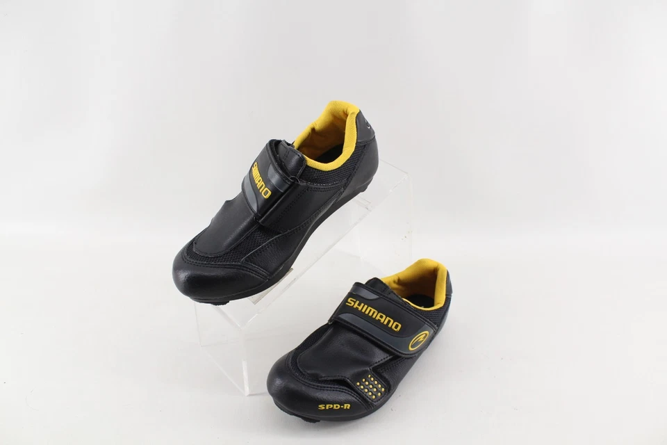 ZAPATOS DE CICLISMO SHIMANO SH-R072Y BICICLETA DE CARRETERA/CARRERA Negro/Amarillo Talla 36 EU 5.5 EE. UU. Foto 2 de 4