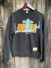 Logic Sweater Mens S Black NO PRESSURE Crewneck Sweatshirt Tour Rap Hip Hop