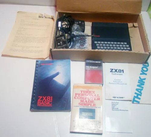 Vintage Sinclair ZX81 Computer Kit plus 16K Memory Expansion