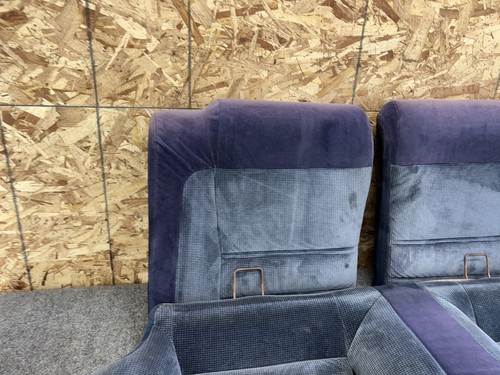 TOYOTA SUPRA MK3 86-92 CLOTH SEAT SEATS SET BLUE CLOTH REAR FRONT LEFT RIGHT OEM - Picture 21 of 24
