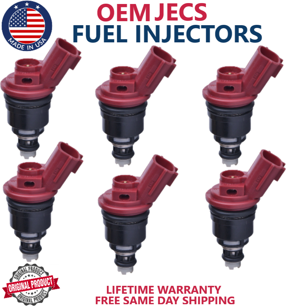 x6 GENUINE JECS FUEL INJECTORS FOR 1993 1994 1995 1996 Nissan