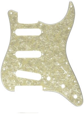 Fender Stratocaster Battipenna Moderno, 11 Fori, Bianco Invecchiato (aged White Moto - Foto 5