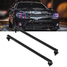 2x 7.87" Adjustable Front Bumper Lip Splitter Strut Rod Tie Support Bars Spoiler
