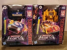 Transformers Legacy Deluxe 2-Pack Decepticon "Dragstrip" & Autobot "Skids" NIB!.