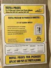 Pioneer Refill Pages 810-APS 8x10 Photo Albums Pack 5 Sheets APS-247 PAP-247