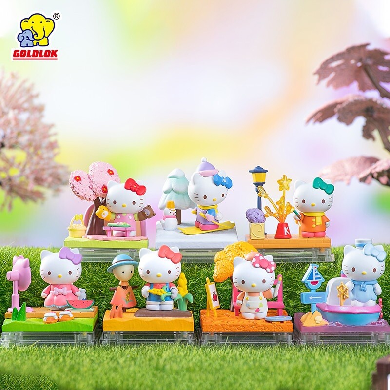 Goldlok Sanrio Hello Kitty Four Seasons Series Case 6pcs Blind Box