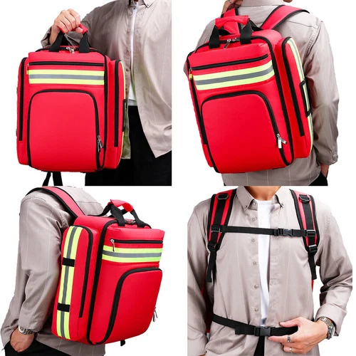 Kit médico de primeros auxilios mochila de rescate de emergencia almacenamiento gran capacidad exterior*/ - Imagen 8 de 32
