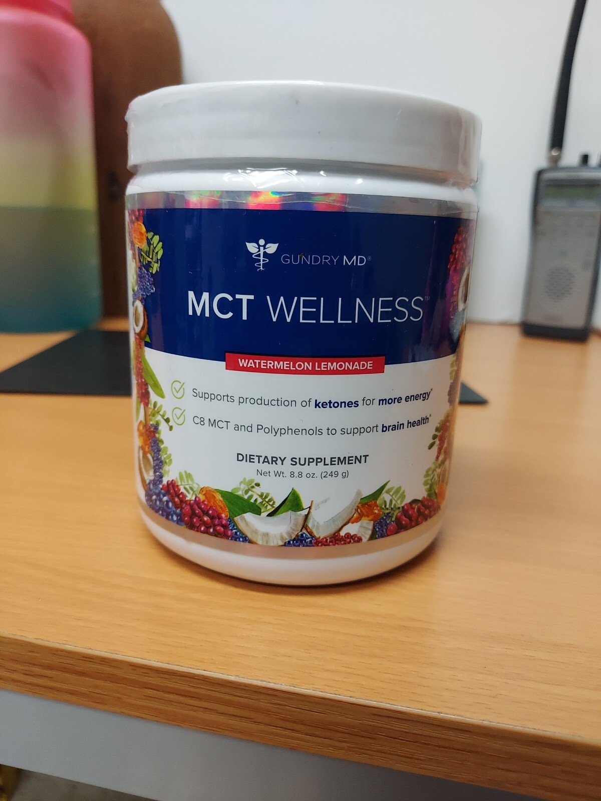 MCT Wellness Dr Gundry Watermelon Lemonade Dietary Supplement 8.8 oz